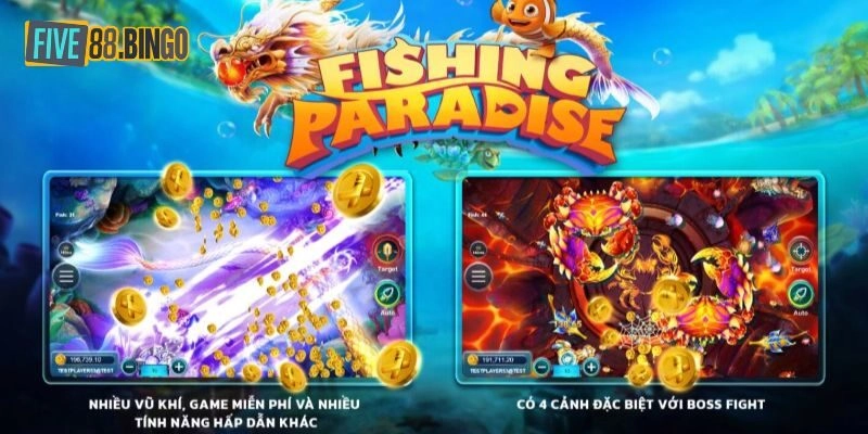 Bắn Cá Paradise Five88 - Siêu Phẩm Săn Ngư Cho Cao Thủ
